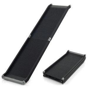 63"Upgrade Folding Pet Ramp Portable Dog Ramp w/Steel Frame For SUV Truck Car - Picture 1 of 10