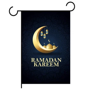 Islamische Weihnachtsdeko | Ramadan Kareem Gartenflagge - Bild 1 von 2