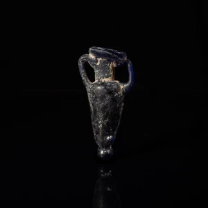 Roman Egyptian Miniature Glass Amphora Bottle - Picture 1 of 4