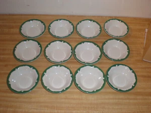 1 Dozen Vintage Shenango China Green Everglades Restaurant Ware Berry Bowls #2 - Picture 1 of 5