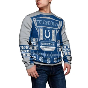 Forever Collectibles NFL Men's Indianapolis Colts Ugly Light Up Sweater - Picture 1 of 2