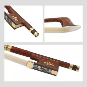 Advance Violin Bow 4/4 Size Snakewood Stick Strong AAA Bow Hair - Picture 1 of 7