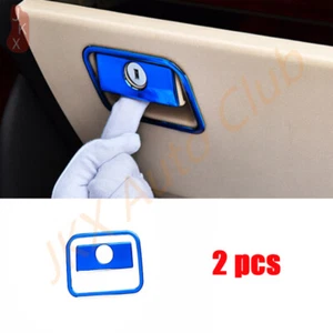 Juego de interruptores de guantera interior de acero azul q para Toyota Prado FJ150 2010-2017 - Imagen 1 de 6