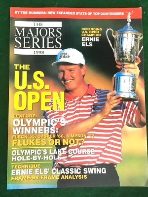 U.S. OPEN GOLF CHAMPIONSHIP MAJORS SERIES MAGAZINE 1998 ERNIE ELS COVER MINT  C2 - Image 1 of 3