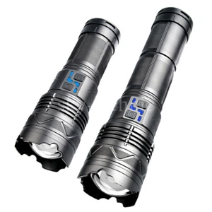LED Super Bright Zoomable Flashlight Powerful Long Range Camping Lamp Torch IPX6 - Picture 1 of 20