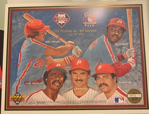 1993 Upper Deck Sheet Heroes Of Baseball Philadelphia Phillies -Schmidt/Morgan