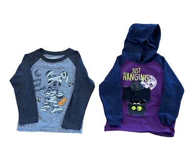 Disney and Little Rebels Boys Halloween Shirts Long Sleeve Size 4 - Image 1 of 4