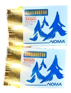 2 Vintage Noma String to String Lite Set 100 Extra Brite Christmas Lights 47Long - Picture 1 of 6