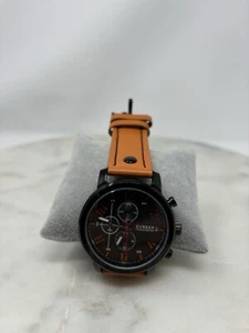 Men's Curren M: 8192 Black SS Chronometer Quartz Watch New Battery, Vegan - Picture 1 of 14