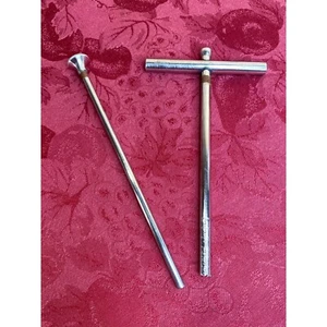 Vtg Sklar SS Bone Plug Cutter Bore Hole Tool w/Teeth & Plunger Manual - Picture 1 of 9