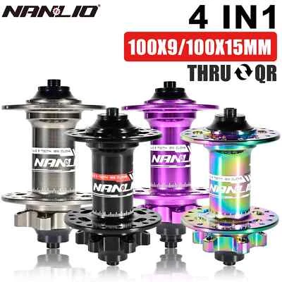 MTB Bicycle Front Hub Tthru-axle Boost 15x110mm Hub 28H 32H Disc Brake 6 Bolt - Image 1 of 4