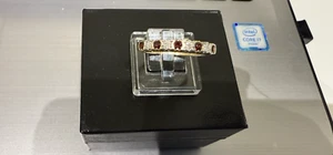 Diamond & Garnet 9CT 375 Yellow Gold eternity Ring Size N - Picture 1 of 7