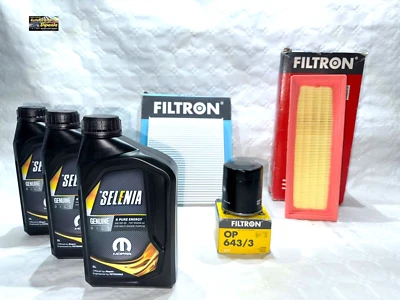 KIT TAGLIANDO FIAT 500 PANDA 169 312 1.2 BENZINA 44 51 KW K-PURE EN SELENIA 5W40 - Immagine 1 di 3