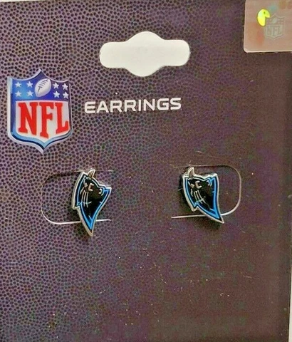 NFL Carolina Panthers Team Earrings, NEW (Post) Cover