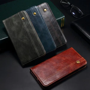 Flip Magnet PU Leder Wallet Handy Tasche Schutz Hülle Bumper Cover Etui Case CE - Picture 1 of 61
