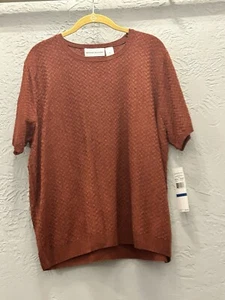 Alfred Dunner Damen Größe XLarge hell verziertes Strickoberteil Oma Shirt - Bild 1 von 4