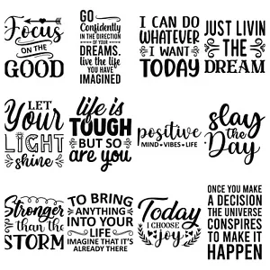 Póster de pared inspiradora motivación arte de palabras impresión citas tipografía imagen - Imagen 1 de 13