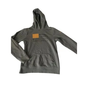 Columbia Gray American Flag Hunting Pullover Hoodie Youth Size Large 14-16 - Picture 1 of 6