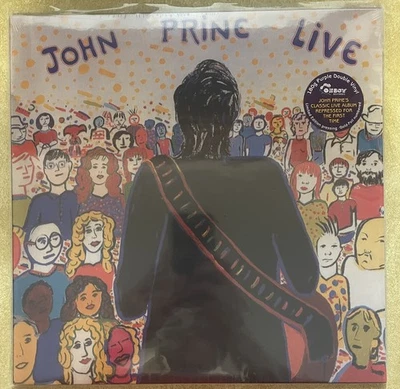 John Prine Live 2LP Limited Edition Purple Colored 180g Vinyl Numbered in gold - Image 1 of 2
