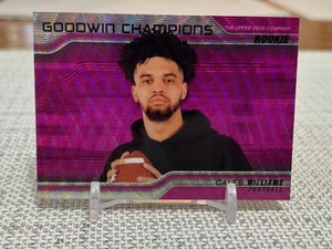 2023 Upper Deck Goodwin Champions #P40 Caleb Williams RC (Platinum Pink Wave) - Picture 1 of 2