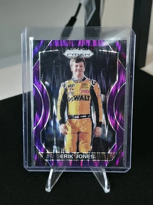 2018 Panini Prizm - Erik Jones #7 Purple Flash Prizm - Image 1 of 2