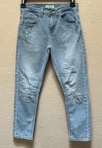 Levis Denizen Big Boy Tapered Ripped Design Jeans Boy Size 10 Regular - Picture 1 of 9