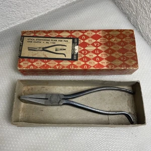 Vintage Pelz Stoff Stretchzange UTICA Originalkarton # 1100 Werkzeug 1100-7 *** - Bild 1 von 14