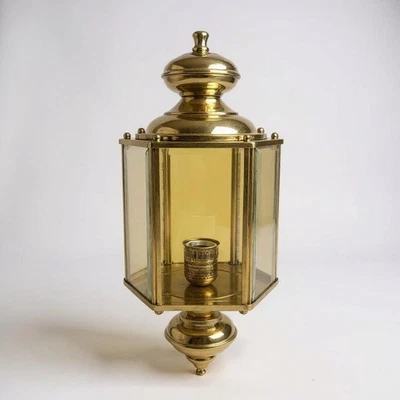 Sea Gull Lighting Classico Outdoor Wall Lantern Outside Fixture Polished Brass - Image 1 of 4