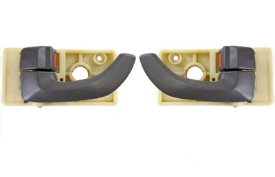 fits 2005 to 2009 Hyundai Tucson Interior Door Handle Left and Right Gray Foto 1 de 2