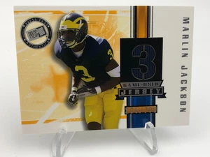 MARLIN JACKSON ROOKIE JERSEY 2005 Press Pass SP/700 Card MICHIGAN WOLVERINES - Picture 1 of 6