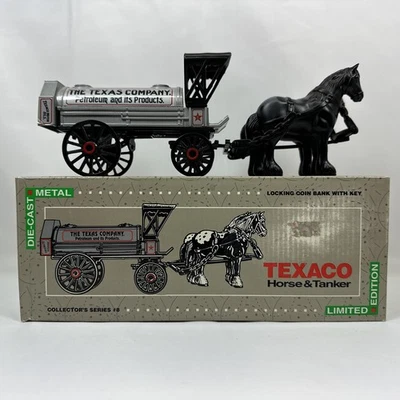 Vintage Ertl Diecast Bank - Texaco Horse & Tanker Series #8 (1991) - Image 1 of 4