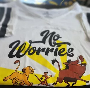 Disney's The Lion King No Worries Varsity Style Childs TShirt.s/ch 3-5,no Tags - Picture 1 of 4