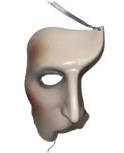 Vintage 1988 Rare Musical Phantom Of The Opera Hand Made Ceramic Mask Clay Art - Picture 1 of 8