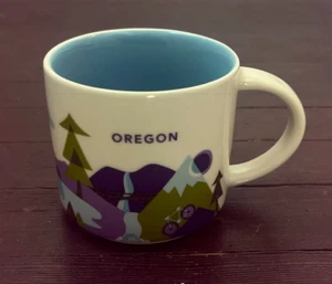 Tazza caffè Starbucks Oregon 2015 collezione You Are Here YAH blu viola - Foto 1 di 5