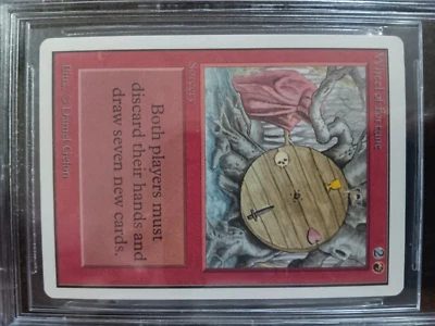 Beckett 8.5 NM-MT+ 1993 MTG Magic Card Unlimited Wheel of Fortune - Image 1 of 2