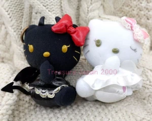 Peluche Sanrio Hello Kitty Angel & Devil Mascots 2008 limitado Japón raro como nuevo - Imagen 1 de 9