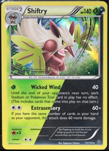 Pokémon TCG Shiftry Steam Siege 11/114 Holo Holo Rare LP - Picture 1 of 2