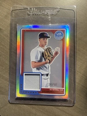 2023 Panini USA Baseball Brennan Phillips - Foil Jersey Card 36/50 - Image 1 of 2