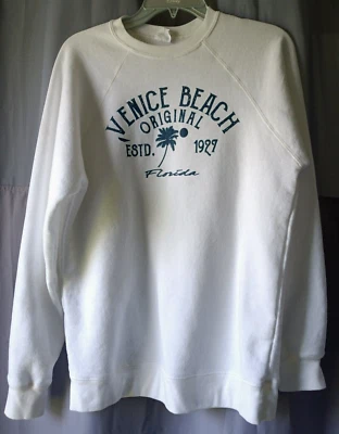 Venice Beach Florida Sweatshirt White Size Large - Image 1 of 4