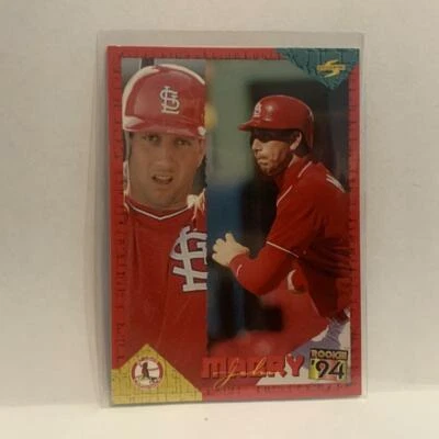 RT130 John Mabry Rookie St Louis Cardinals 1994 Score Select Baseball Card HZ - Image 1 of 2