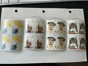 Australia MNH Blocks of 4 Scott 1222-1225 Pets Stamps - Picture 1 of 2