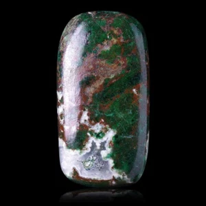 ★☆ MALACHITE QUARTZ 45,40 CT de R.D. du Congo - 37,8 mm - GEM-BC1282 ☆★ - Picture 1 of 1