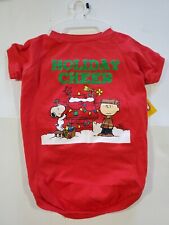 PEANUTS SNOOPY And CHARLIE BROWN  Pet Dog SHIRT SIZE Xl NEW 