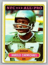 1980 TOPPS HAROLD CARMICHAEL PHILADELPHIA EAGLES #420