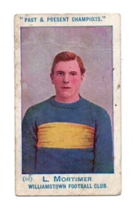 1905 Wills Past & Present Champions (50) Len MORTIMER Williamstown - Picture 1 of 2