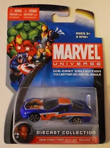 2011 MARVEL UNIVERSE NICK FURY 1/64 DIECAST CHEVY CORVETTE CAR BY MAISTO NIP - Picture 1 of 2