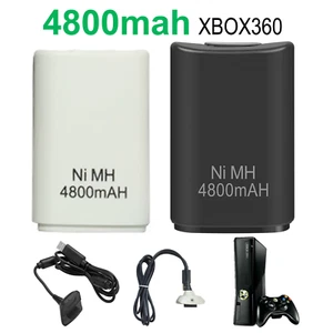 2PCS Rechargeable Battery Pack Charger Cable For Xbox 360 Wireless Controller - Picture 1 of 13