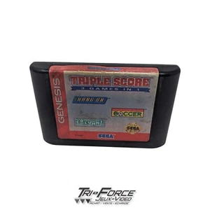 Triple Score 3 Games in 1 Sega Genesis SG Authentic Cat ONLY tested - Bild 1 von 1