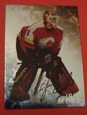 1998 99 ITG BAP Signature  #17 Tyler Moss Autograph Calgary Flames - Image 1 of 4