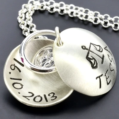 BUBIDU - SCHMUCKDESIGNER AUS STRALSUND TAUFE SCHMUCK, TAUFKETTE GRAVUR, TAUFSCHMUCK SILBER, NAMENSKETTE TAUFE, TAUFRING